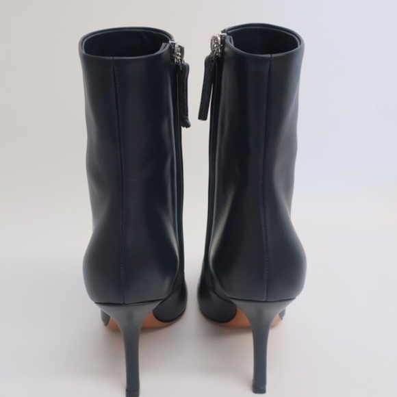 The Row Gloria Ankle Boots Navy Leather - Picture 6 of 8